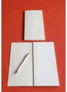 Bloc ivoire 10x21cm (46 pages) ouverture "à la française" - Lot de 10