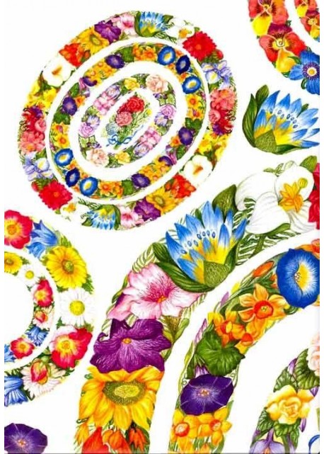 Frises ovales de fleurs (45x65)*