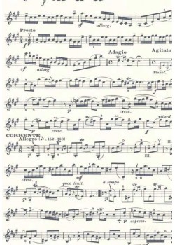 Musique bleu marine (70x100)