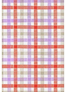 Ecossais rouge, gris et violet (66x100)