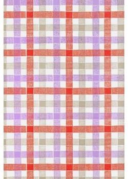 Ecossais rouge, gris et violet (66x100)