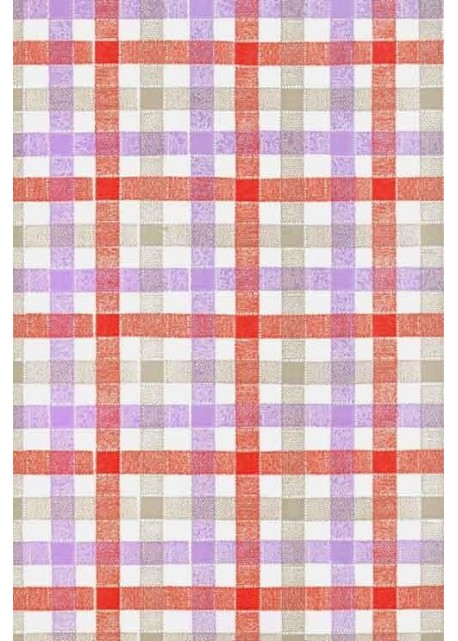 Ecossais rouge, gris et violet (66x100)