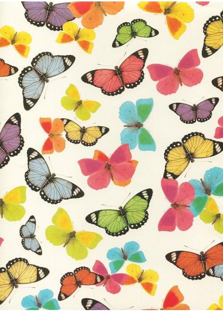 Papillons multicolores (70x100)