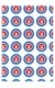 Play boy cible rouge bleu (50x70)*