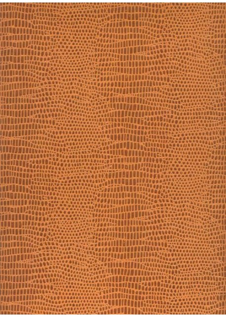 Papier imitation Iguane marron et orange (65x100)