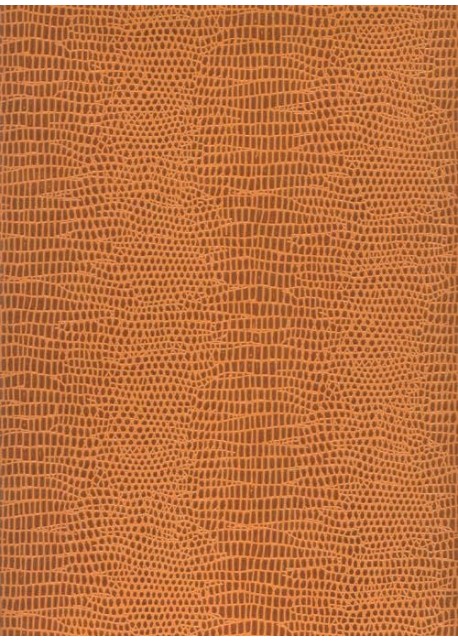 Papier imitation Iguane marron et orange (65x100)