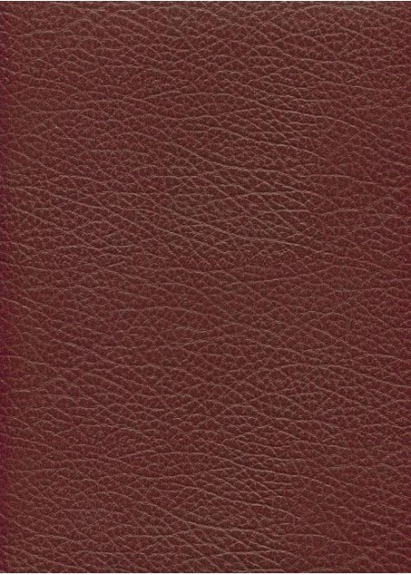 Simili cuir Skivertex "Chevreau" rouge foncé.