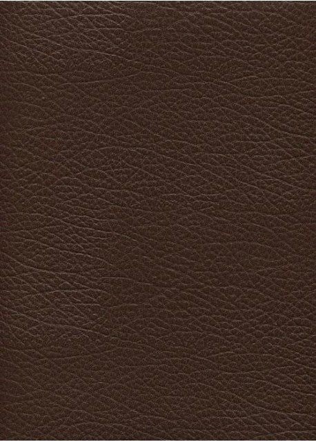 Simili cuir Skivertex "Chevreau" marron foncé.