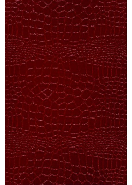 Porte-carte pour papier voiture imitation croco Couleur du cuir Marron  Foncé Couleur INTERIEUR du cuir Rouge Effet Croco