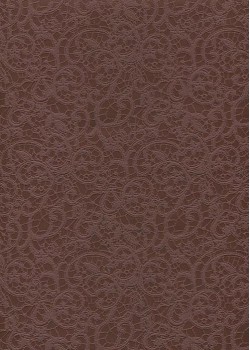 Simili cuir "Damas" dentelle mat prune