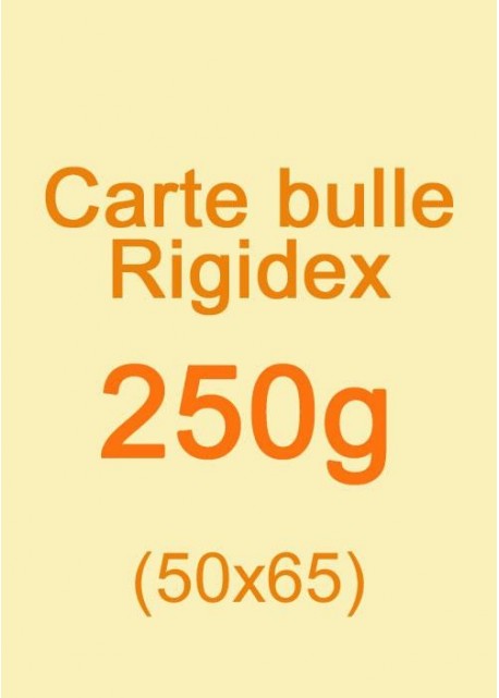 Carte bulle Rigidex (250g) 50x65cm