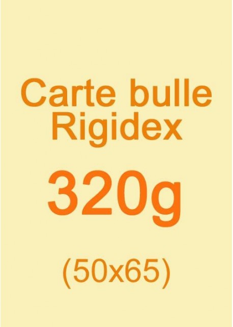 Carte bulle Rigidex (320g) 50x65cm