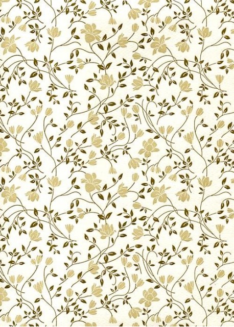 "Florence"Tiepolo fleurs beiges (50x70)