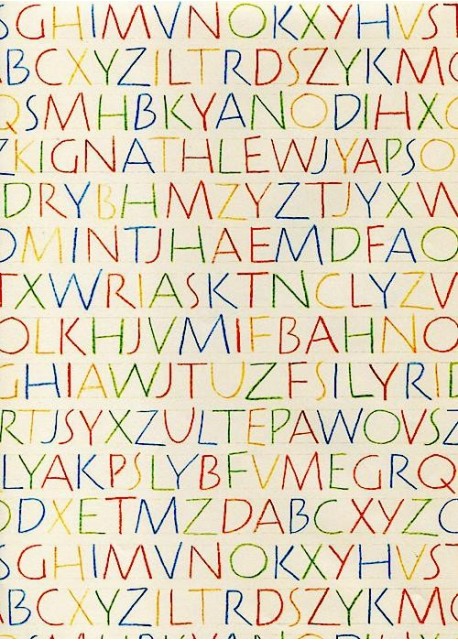 "Graphisme" la leçon d'écriture (70x100)
