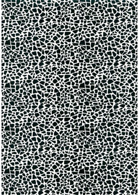 Mosaïque noire et blanche (50x70)