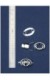Serrure tourniquet ovale argent poli (23x17mm)