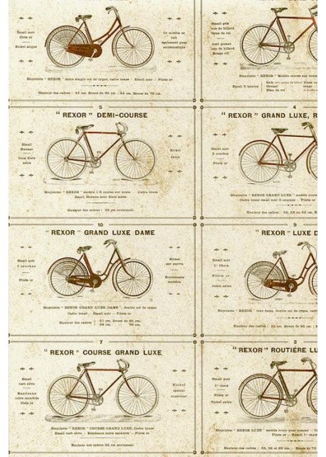 Les bicyclettes anciennes "REXOR" (70x100)