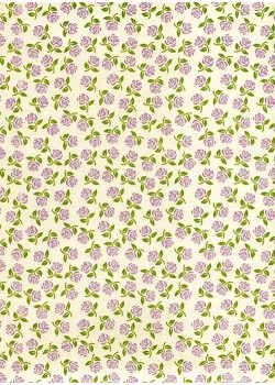 Semis de petites roses mauves (70x100)