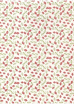 Semis de petites fleurs rouges (70x100)