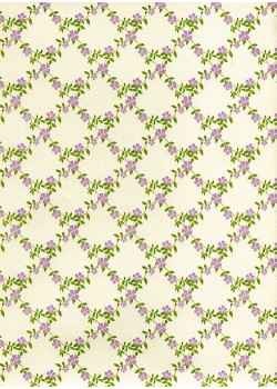 Guirlande de fleurs violettes (70x100)