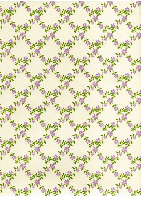 Guirlande de fleurs violettes (70x100)