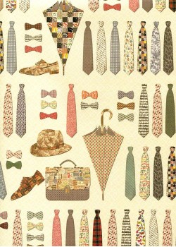 Les accessoires masculins en patchwork (70x100)