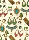 Les bijoux de pierres précieuses réhaussés or (70x100)
