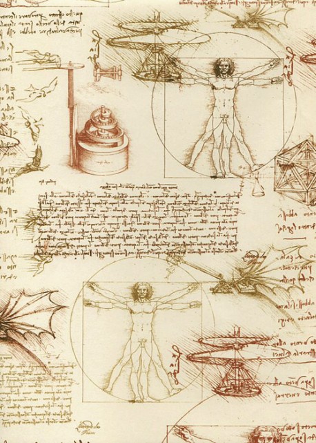 Léonard de Vinci- écritures et dessins (70x100)