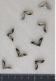 Angles papillon découpés argent (15x15mm) - Lot de 25