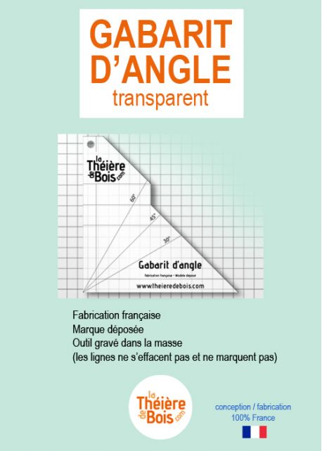 Gabarit d'angle transparent Multi-fonctions