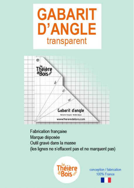 Gabarit d'angle transparent Multi-fonctions