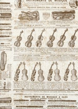 Ancien catalogue thème "instrument de musique" (70x100)