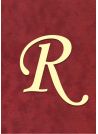 Lettre "R" romantique (4x4.5cm)