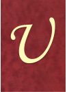 Lettre "U" romantique (4x4cm)