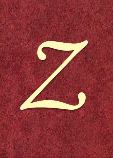 Lettre "Z" à embosser