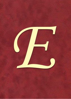 Lettre "E" à embosser