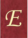 Lettre "E" romantique (4x3.5cm)
