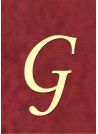 Lettre "G" romantique (5.5x3cm)