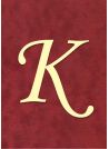 Lettre "K" romantique (4x4.5cm)