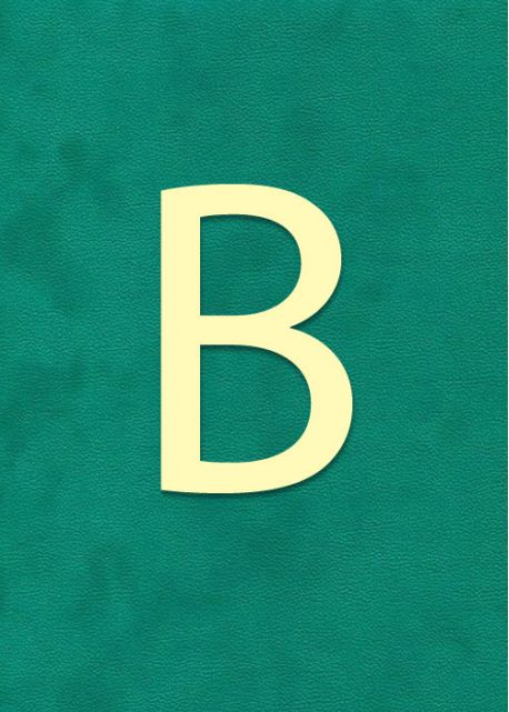 Lettre "B" à embosser