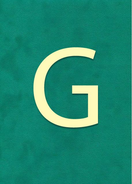 Lettre "G" à embosser