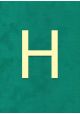 Lettre "H" à embosser