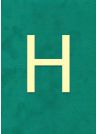 Lettre "H" classique (H:2cm L:1.5cm)