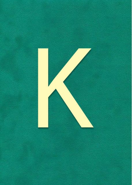 Lettre "K" à embosser