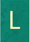 Lettre "L" classique (H:2cm L:1.4cm)