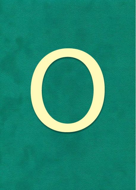 Lettre "O" à embosser