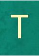 Lettre "T" à embosser