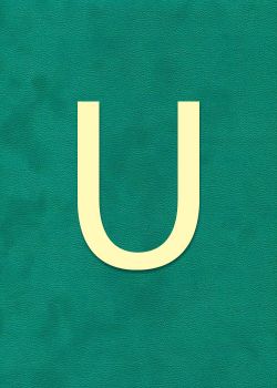 Lettre "U" à embosser