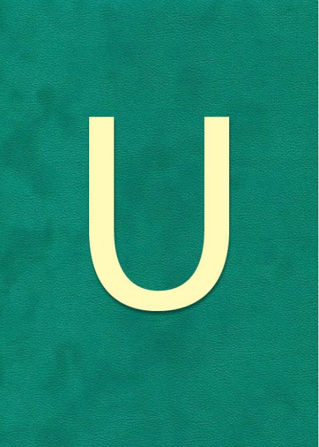 Lettre "U" à embosser