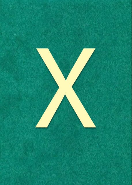 Lettre "X" à embosser